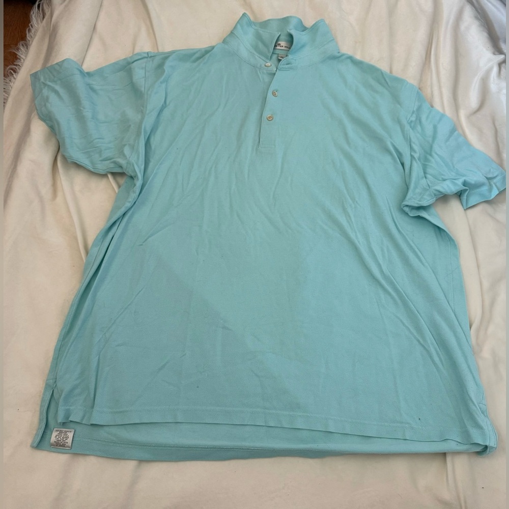 Peter Millar Polo Collared Shirt Light Blue Size XL